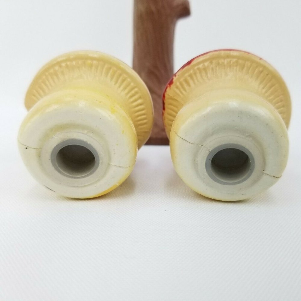Vintage Polka Dot Mushrooms Salt & Pepper Shakers - Picture 4 of 8